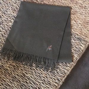 CALW oblong scarf. Brown. 100% lambs wool.